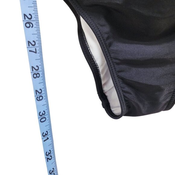 Pink & Black One-Piece Swimsuit  Ruching & Adjustable Straps  Aqua Eve Size XL - Picture 7 of 9